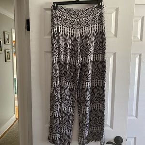 Cato Stretchy Wide Leg Printed Pants